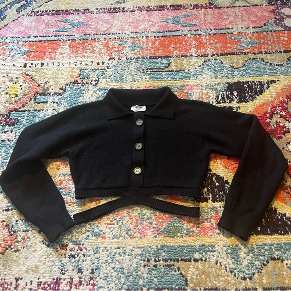 Double zero cropped sweater black size S - Picture 1 of 6
